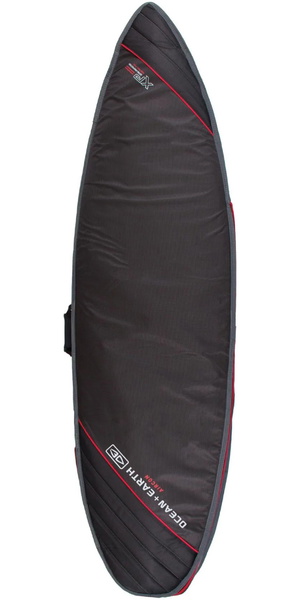 2026 Ocean And Earth Aircon Travel Funda Para Tabla Corta OESCSB02 - Black / Rojo